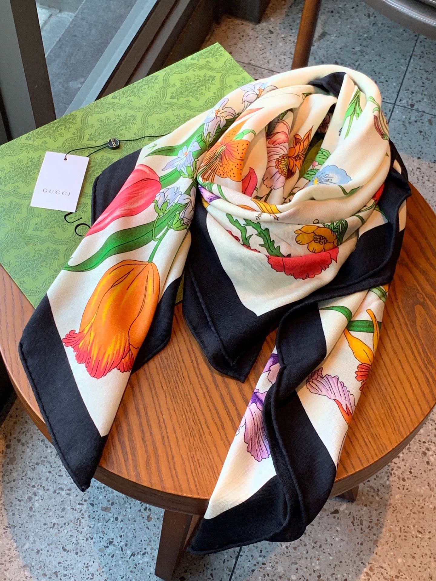 Cheap New GUCCI high-quality scarf in 216899, $55 USD- [IB216899] - Replica Gucci Lightweight Scarf