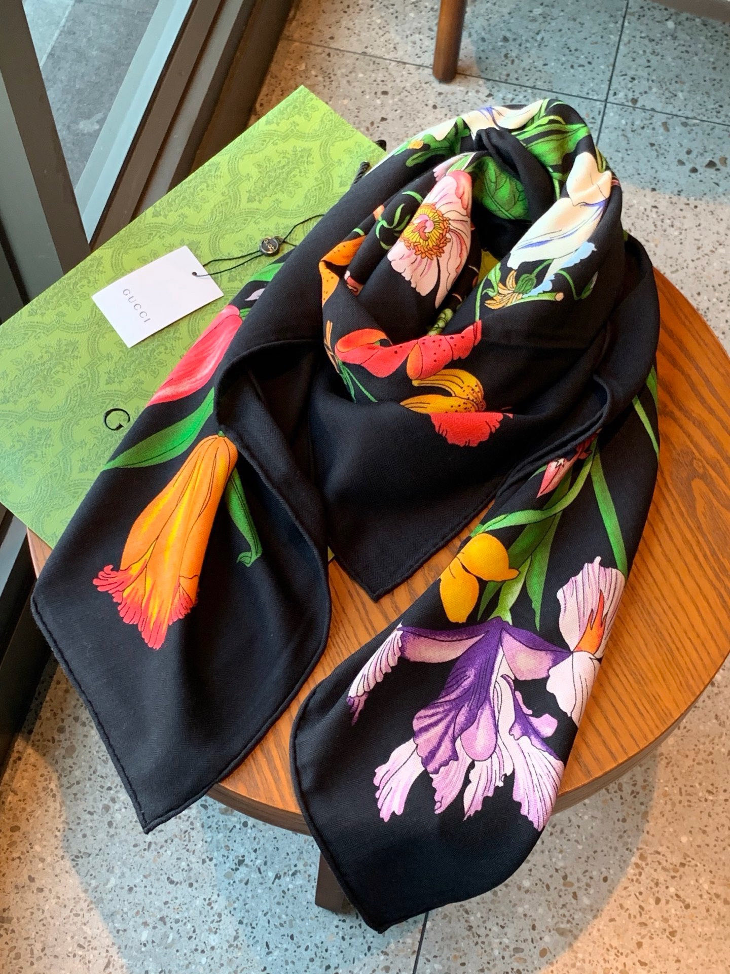 Cheap New GUCCI high-quality scarf in 216900, $55 USD- [IB216900] - Replica Gucci Lightweight Scarf