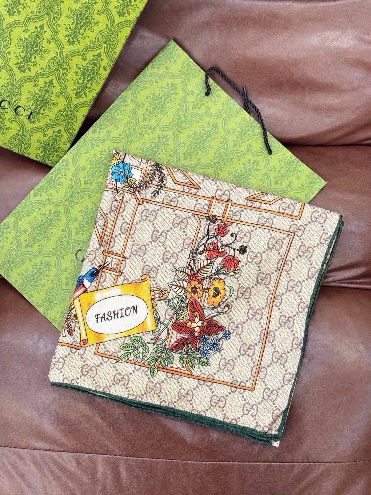 Cheap New GUCCI high-quality scarf in 216901, $55 USD- [IB216901] - Replica Gucci Lightweight Scarf