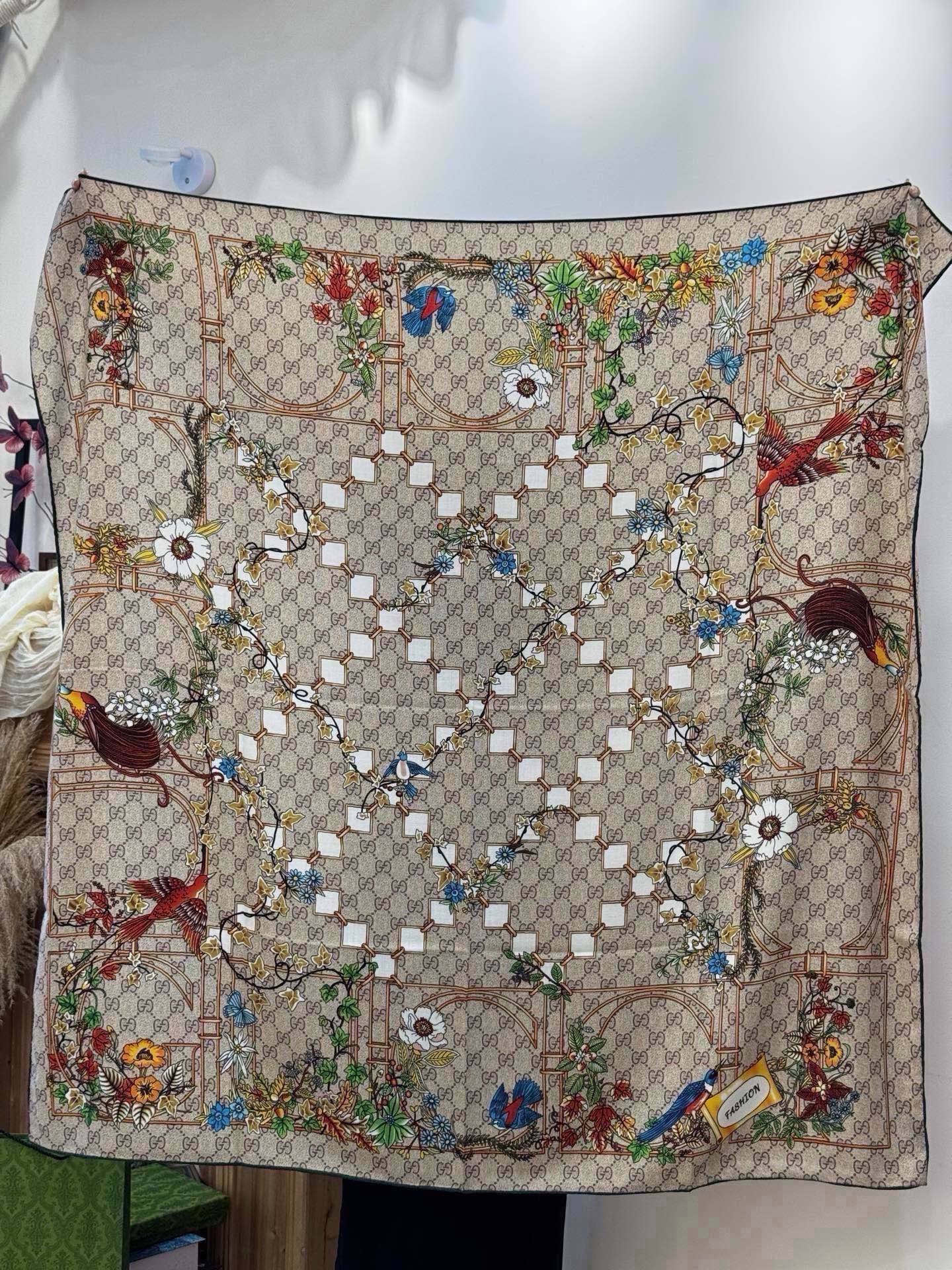 Cheap New GUCCI high-quality scarf in 216901, $55 USD- [IB216901] - Replica Gucci Lightweight Scarf