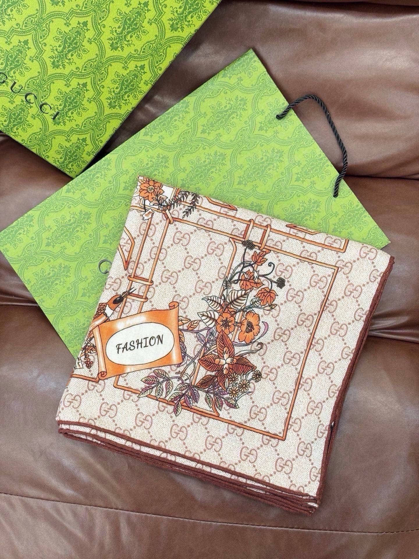 Cheap New GUCCI high-quality scarf in 216902, $55 USD- [IB216902] - Replica Gucci Lightweight Scarf