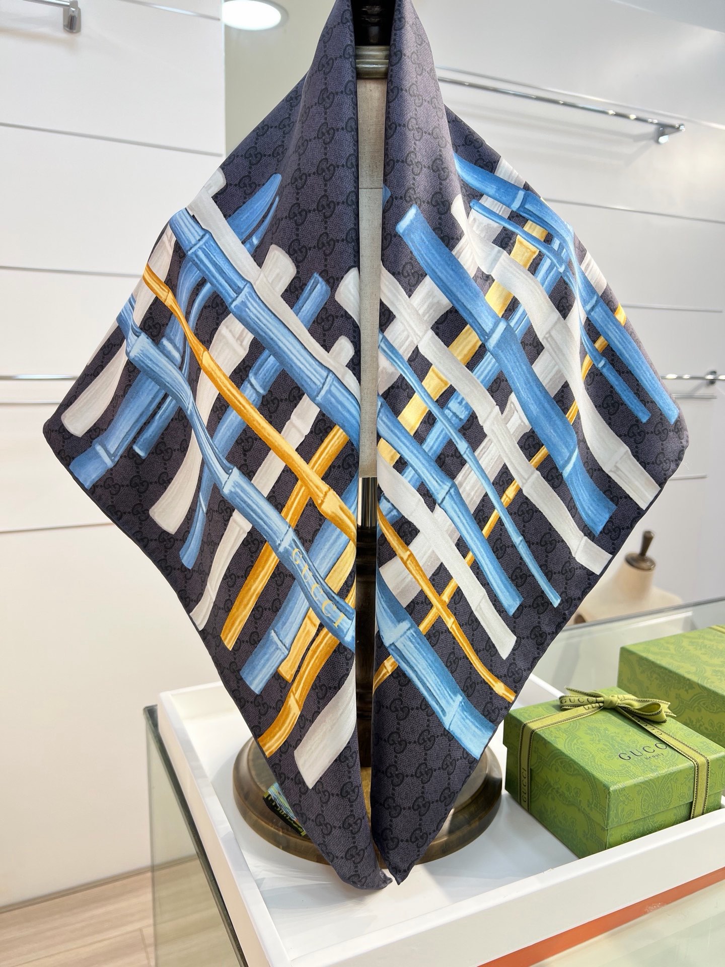 Cheap New GUCCI high-quality scarf in 216903, $55 USD- [IB216903] - Replica Gucci Lightweight Scarf