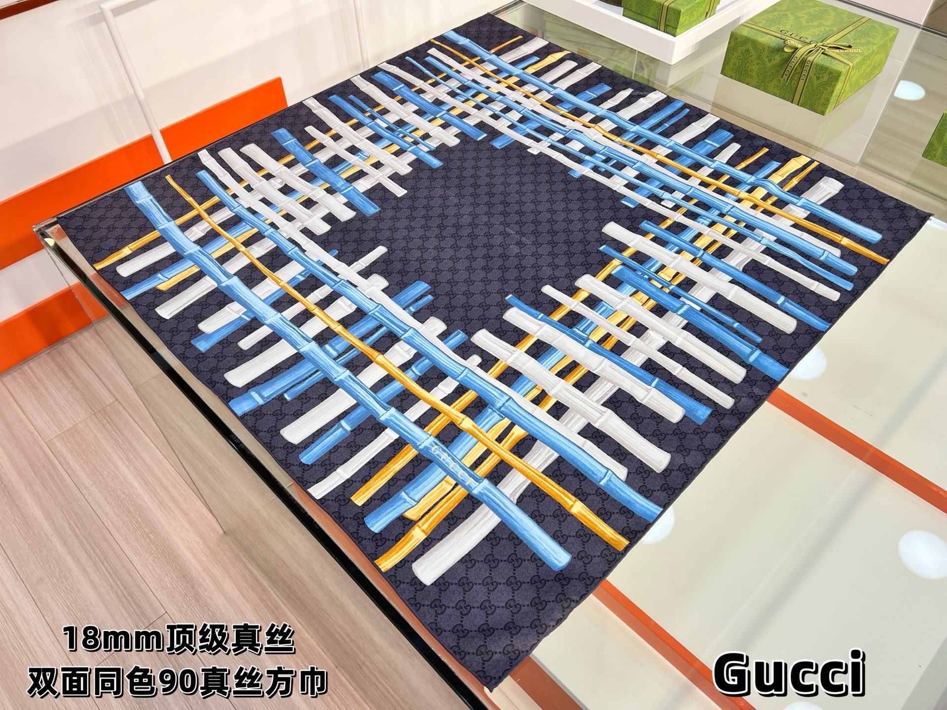 Cheap New GUCCI high-quality scarf in 216903, $55 USD- [IB216903] - Replica Gucci Lightweight Scarf