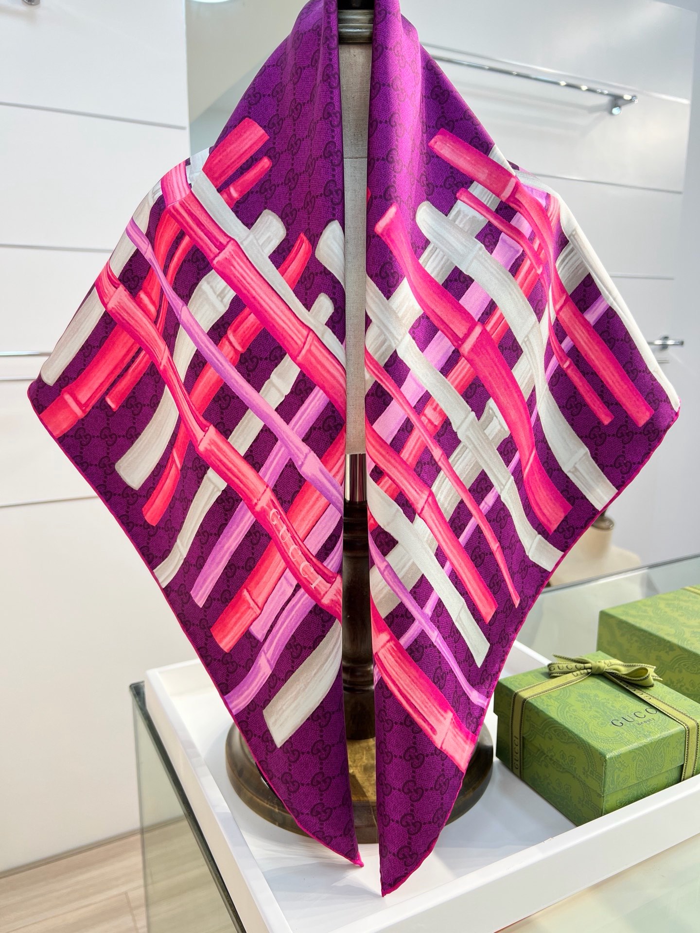 Cheap New GUCCI high-quality scarf in 216904, $55 USD- [IB216904] - Replica Gucci Lightweight Scarf
