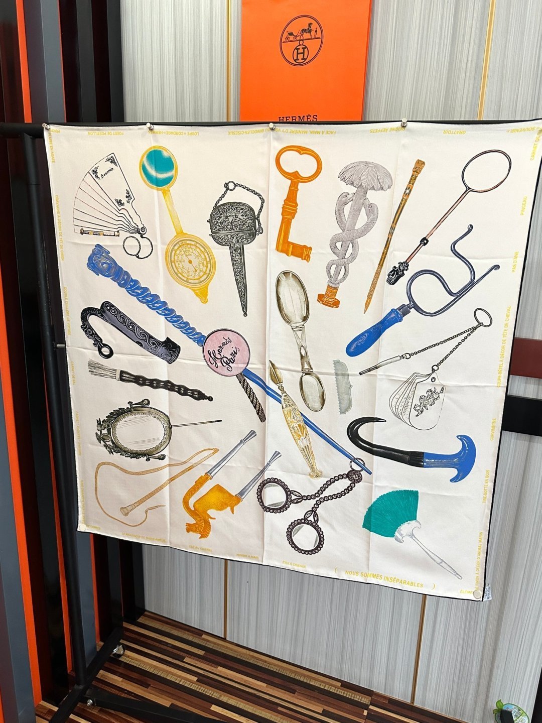 Cheap New Hermes high-quality scarf in 216915, $55 USD- [IB216915] - Replica Hermes Cashmere scarf