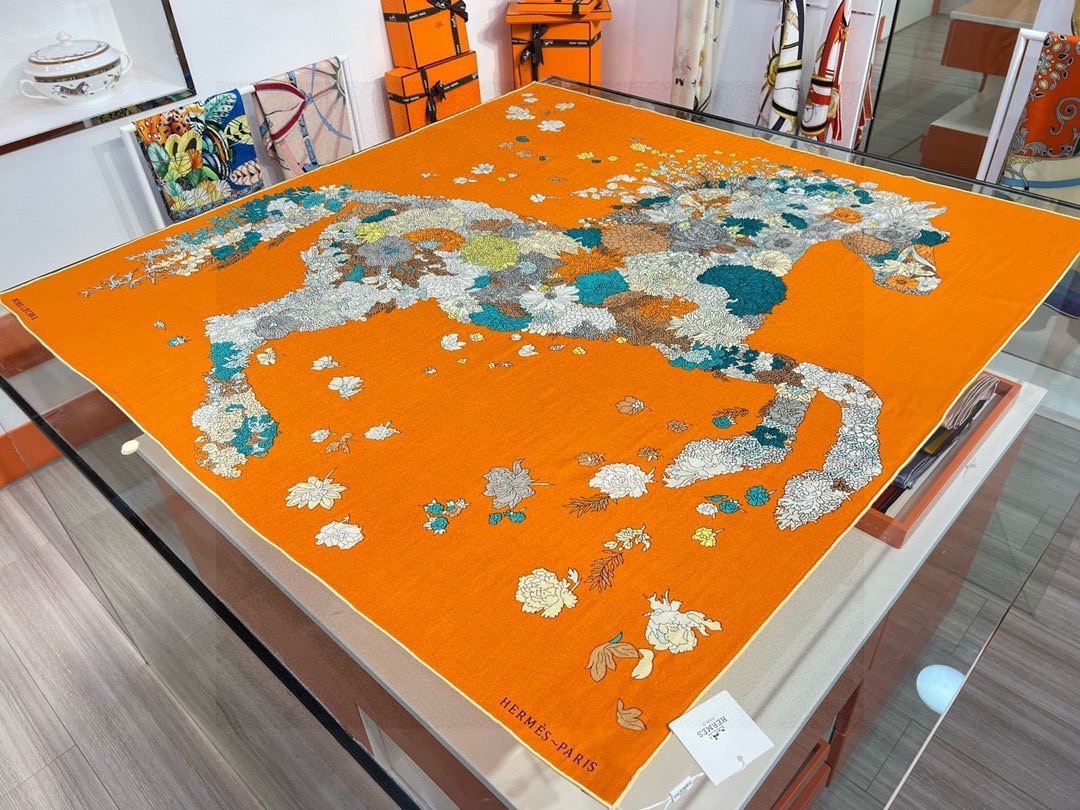 Cheap New Hermes high-quality scarf in 216916, $55 USD- [IB216916] - Replica Hermes Cashmere scarf