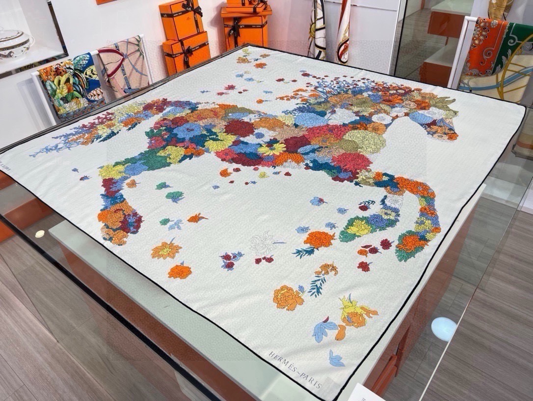 Cheap New Hermes high-quality scarf in 216917, $55 USD- [IB216917] - Replica Hermes Cashmere scarf