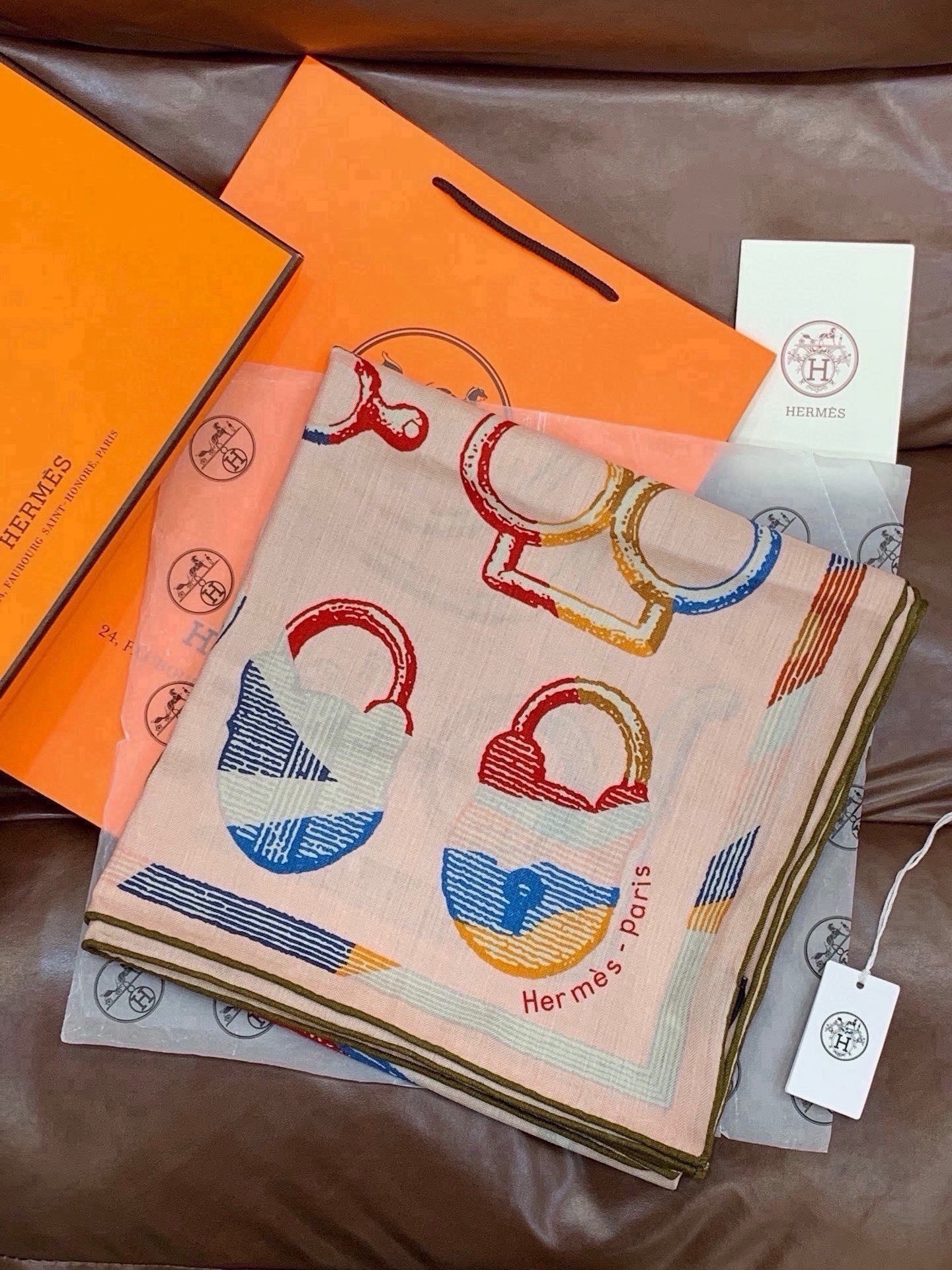 Cheap New Hermes high-quality scarf in 216921, $55 USD- [IB216921] - Replica Hermes Cashmere scarf