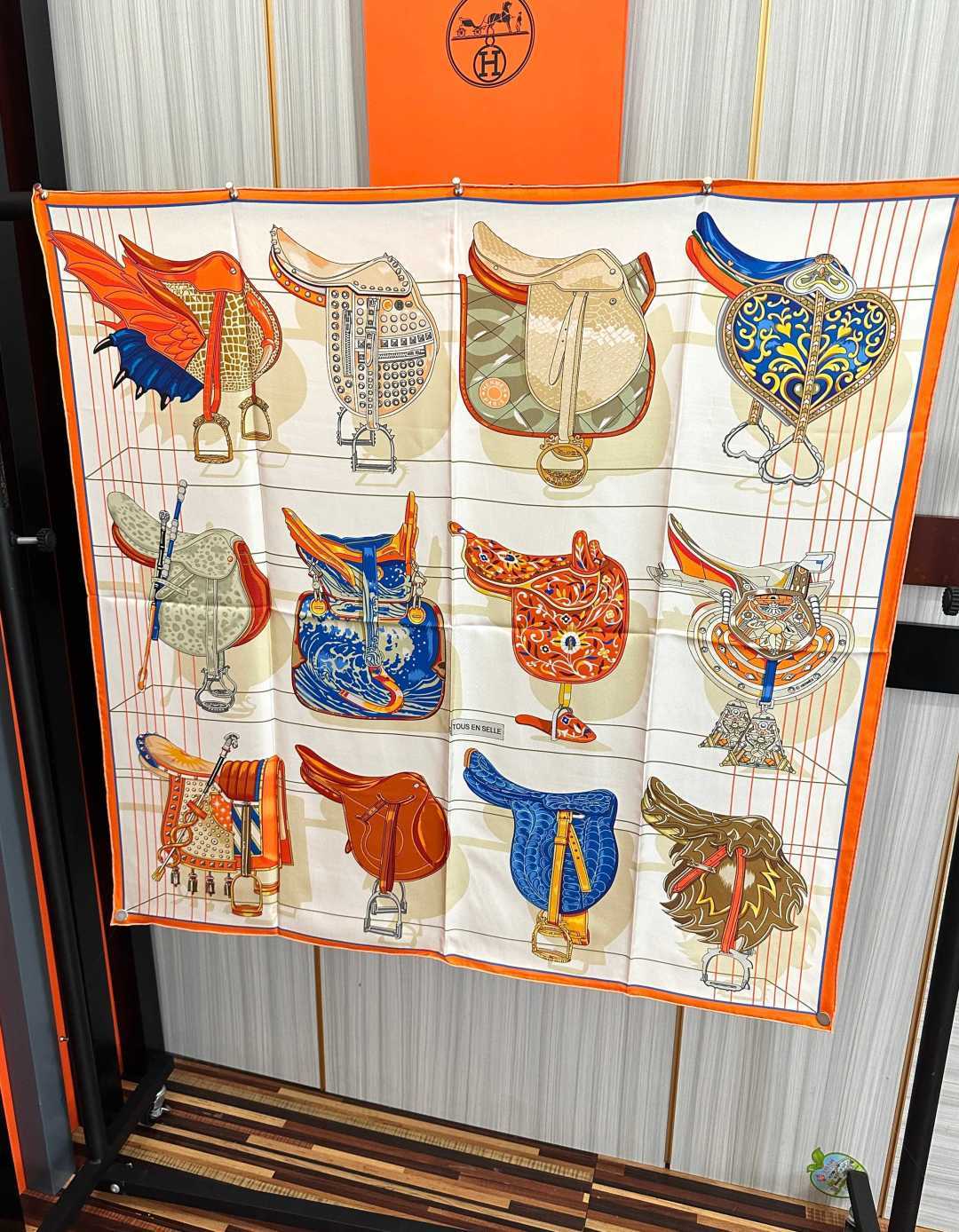 Cheap New Hermes high-quality scarf in 216923, $55 USD- [IB216923] - Replica Hermes Cashmere scarf