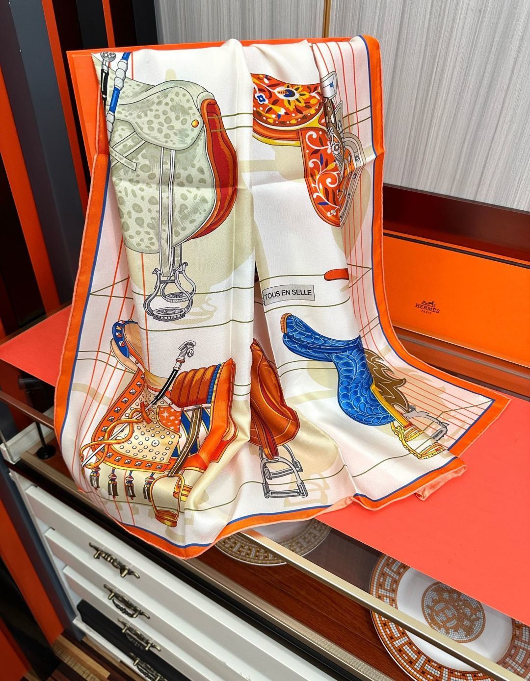 Cheap New Hermes high-quality scarf in 216923, $55 USD- [IB216923] - Replica Hermes Cashmere scarf