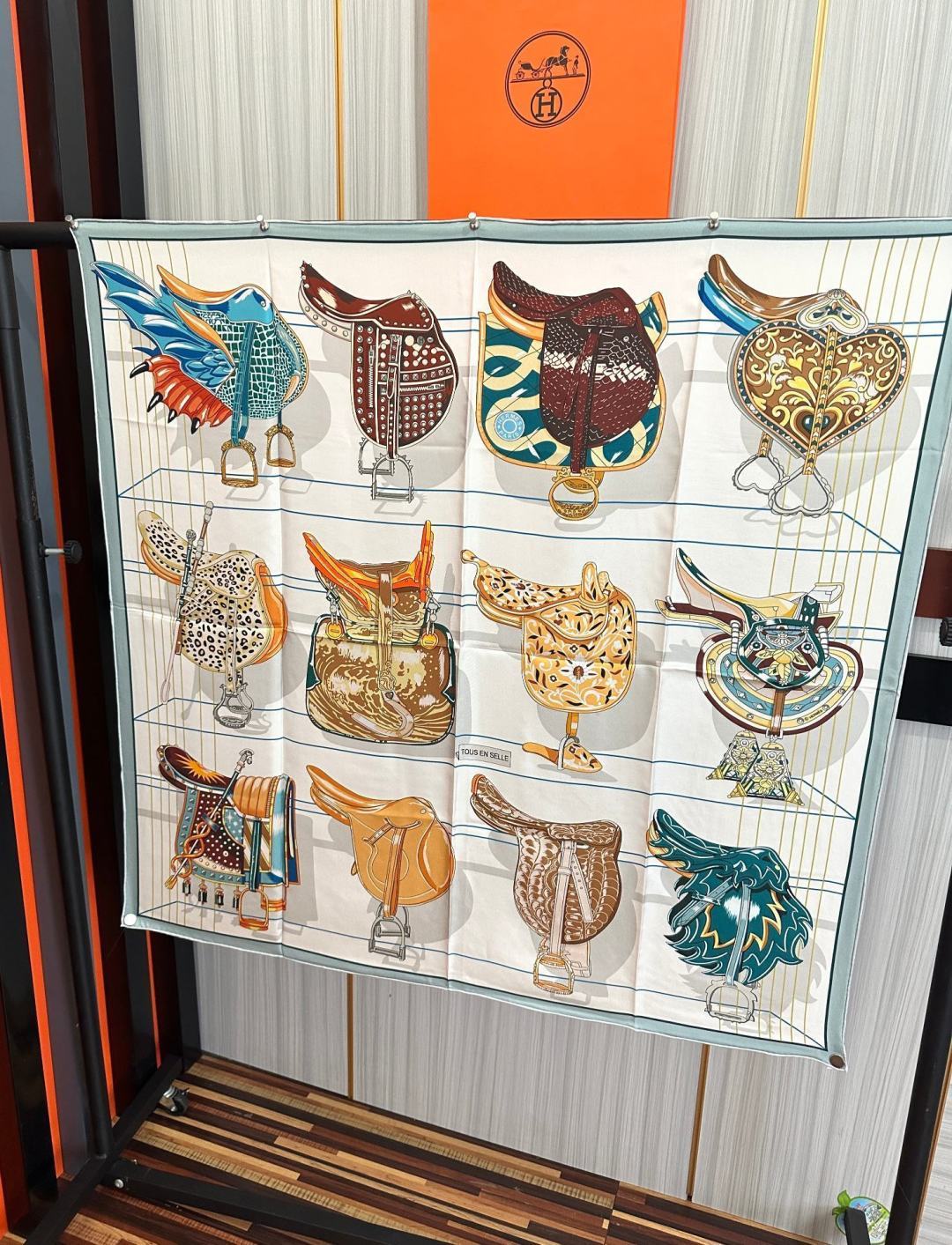 Cheap New Hermes high-quality scarf in 216924, $55 USD- [IB216924] - Replica Hermes Cashmere scarf