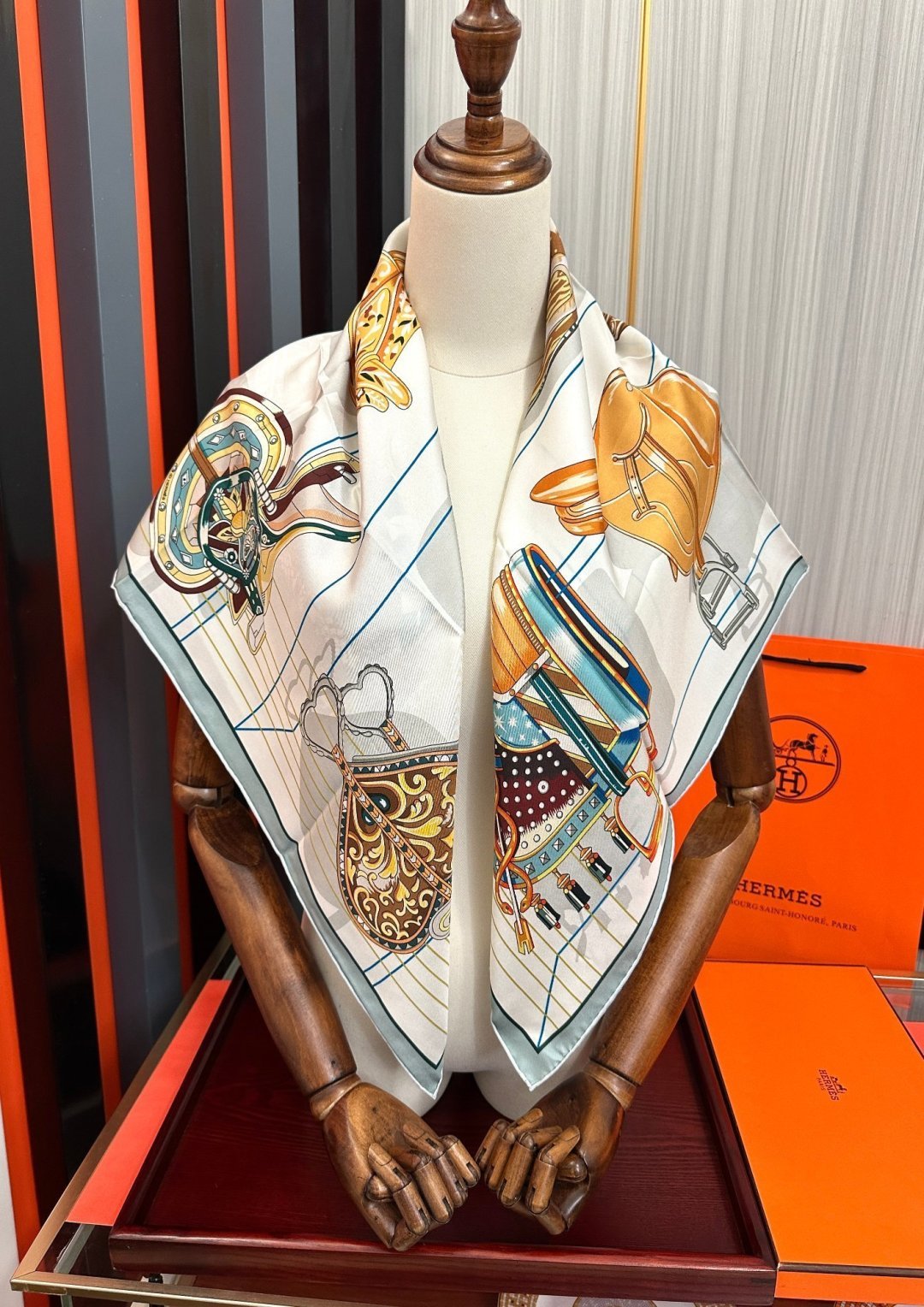 Cheap New Hermes high-quality scarf in 216924, $55 USD- [IB216924] - Replica Hermes Cashmere scarf