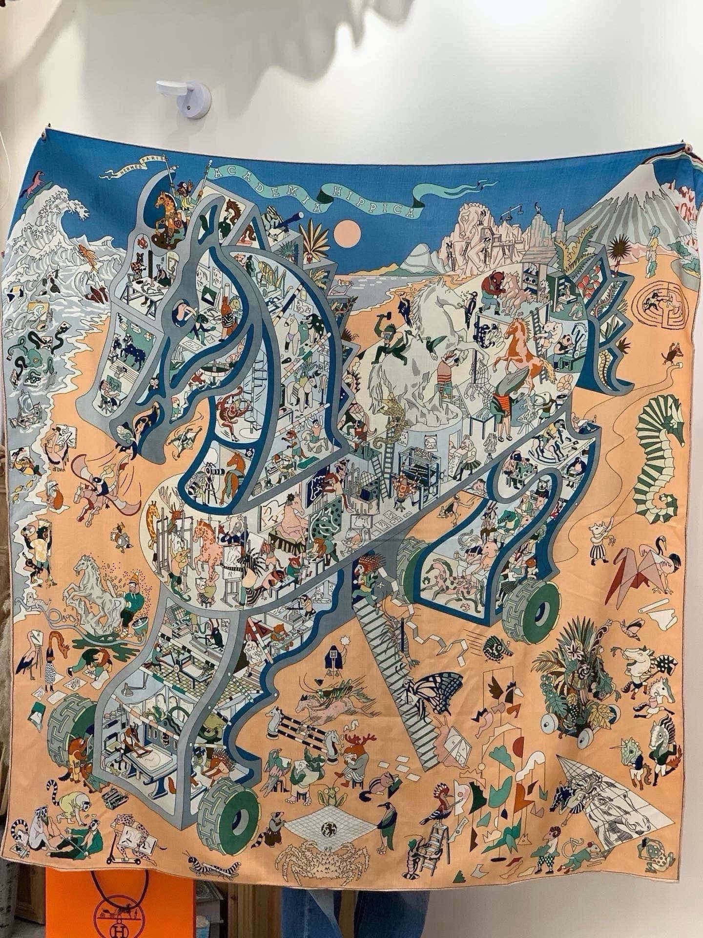 Cheap New Hermes high-quality scarf in 216926, $55 USD- [IB216926] - Replica Hermes Cashmere scarf