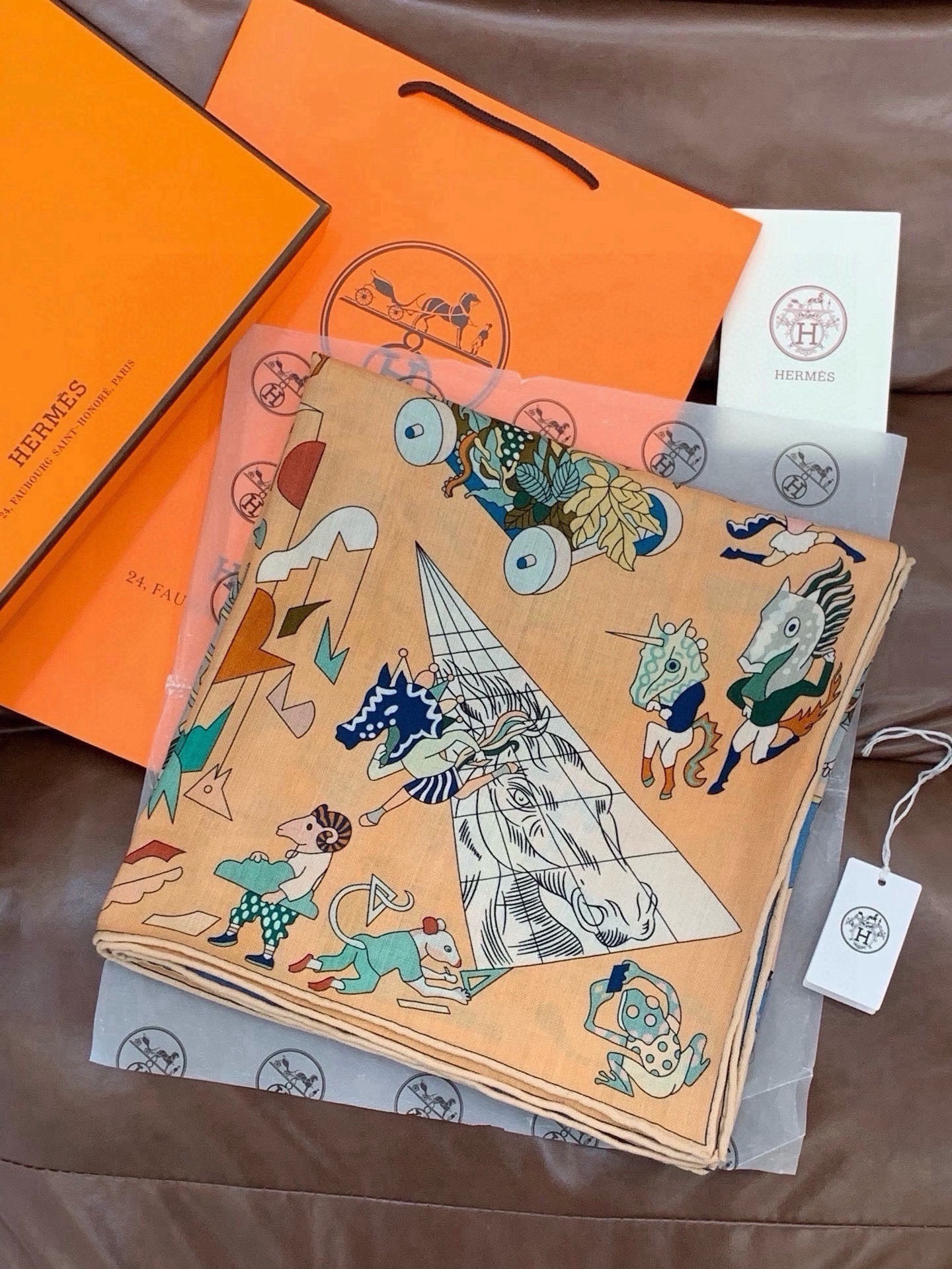 Cheap New Hermes high-quality scarf in 216926, $55 USD- [IB216926] - Replica Hermes Cashmere scarf