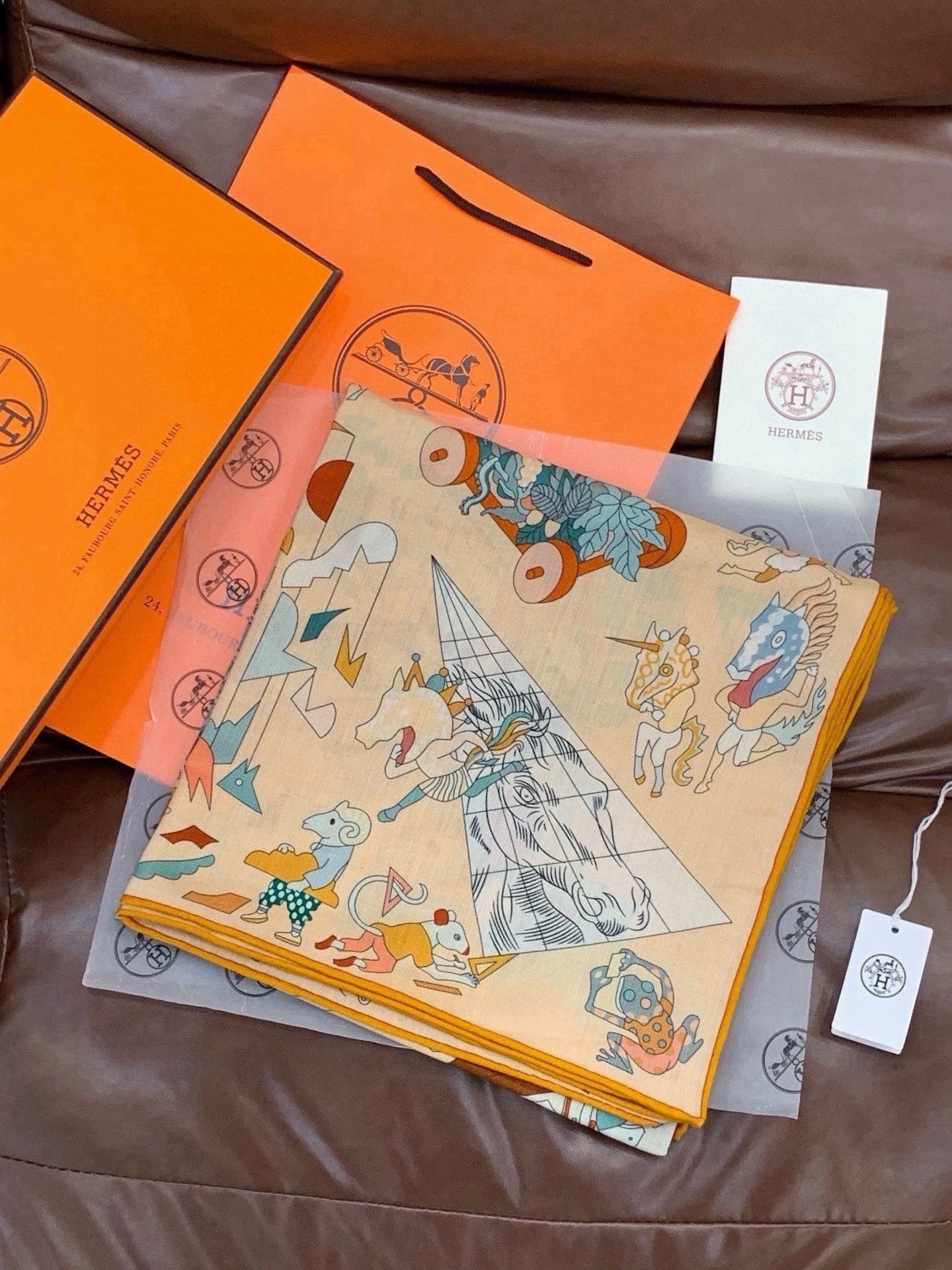 Cheap New Hermes high-quality scarf in 216927, $55 USD- [IB216927] - Replica Hermes Cashmere scarf