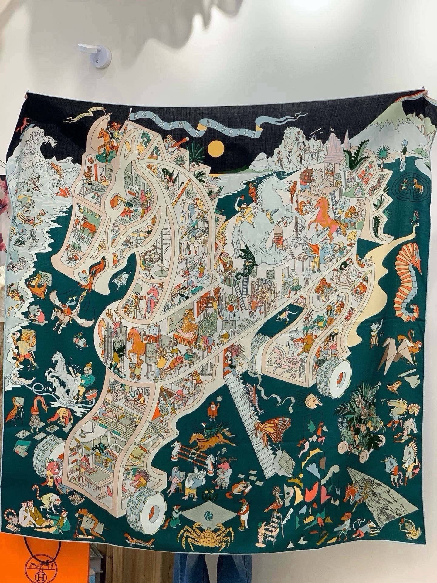 Cheap New Hermes high-quality scarf in 216929, $55 USD- [IB216929] - Replica Hermes Cashmere scarf