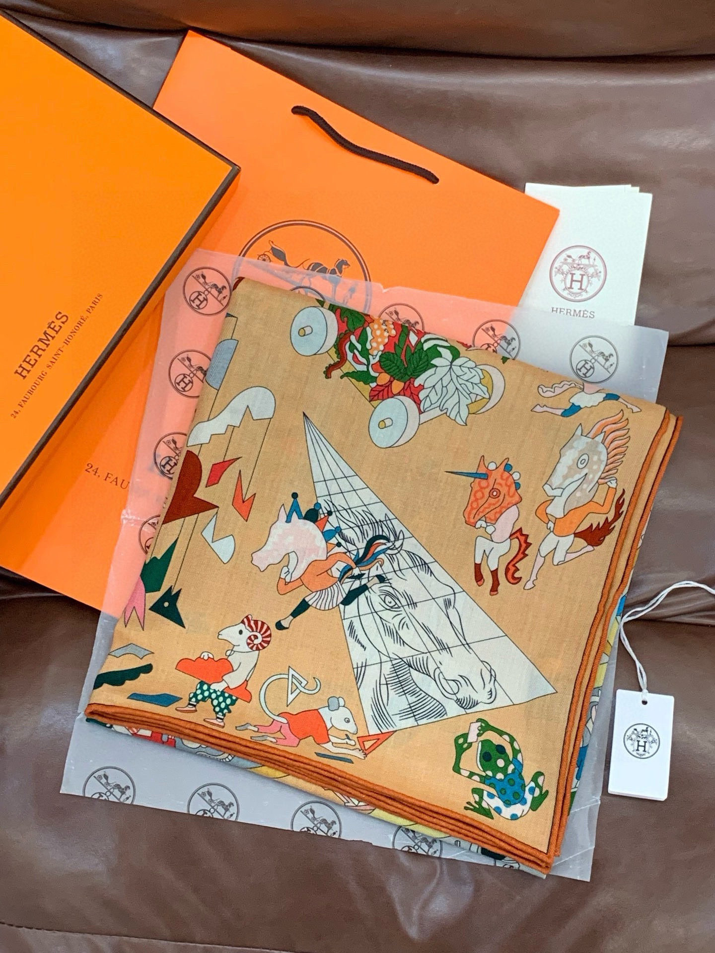 Cheap New Hermes high-quality scarf in 216930, $55 USD- [IB216930] - Replica Hermes Cashmere scarf