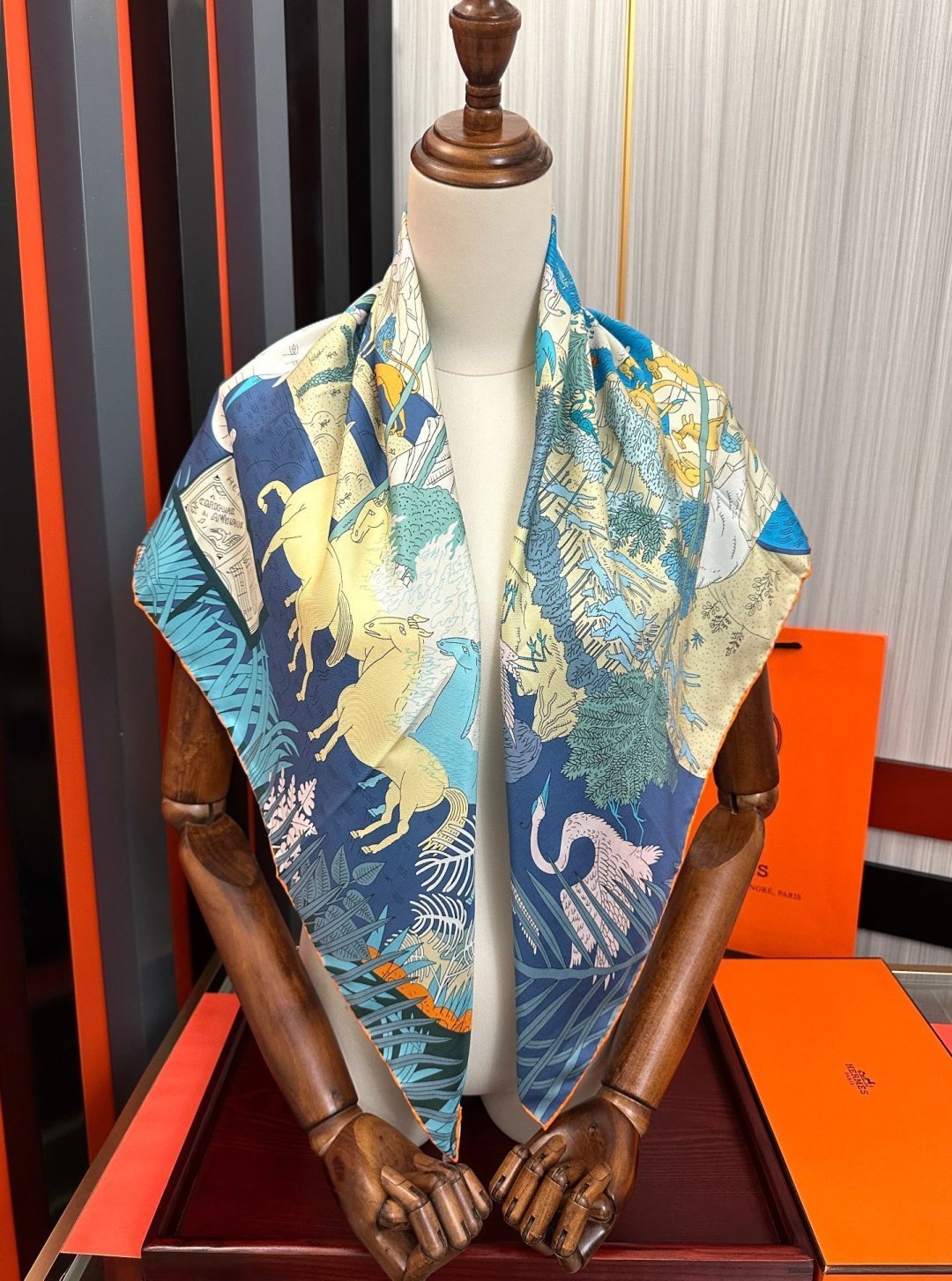 Cheap New Hermes high-quality scarf in 216939, $50 USD- [IB216939] - Replica Hermes Cashmere scarf