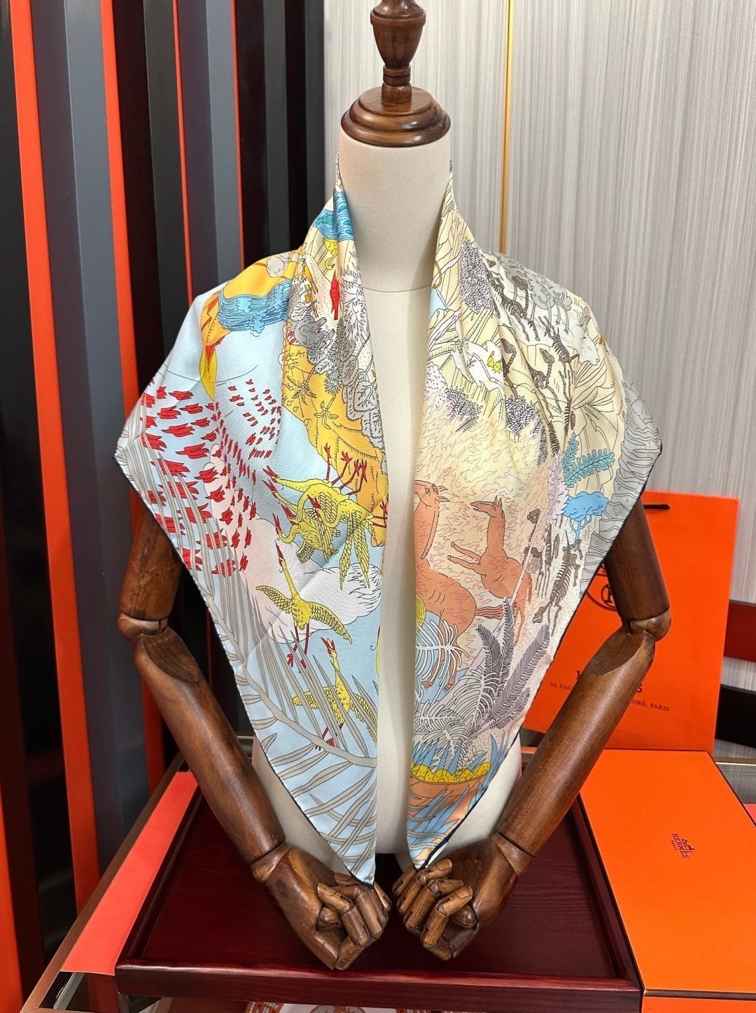 Cheap New Hermes high-quality scarf in 216940, $50 USD- [IB216940] - Replica Hermes Cashmere scarf