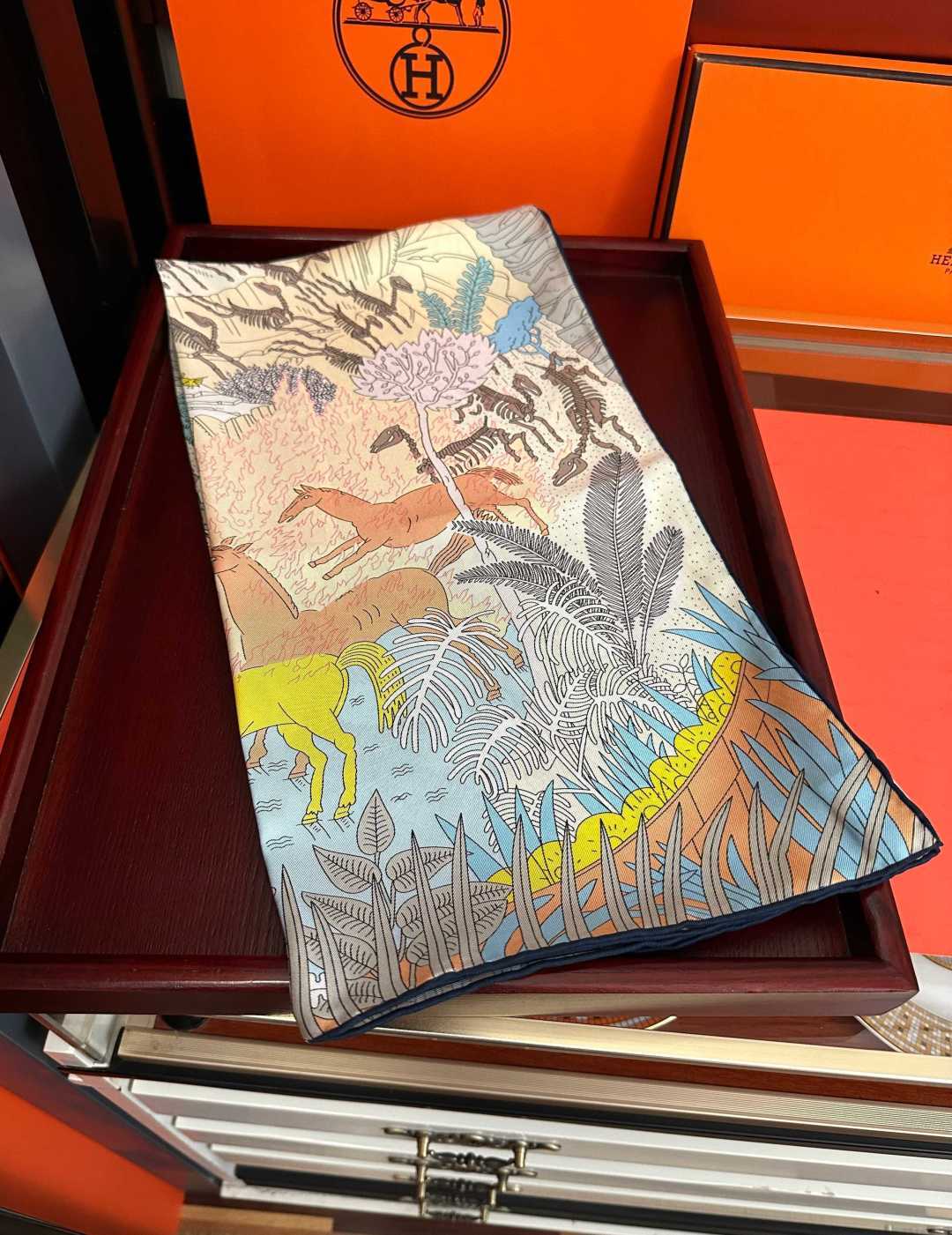 Cheap New Hermes high-quality scarf in 216940, $50 USD- [IB216940] - Replica Hermes Cashmere scarf