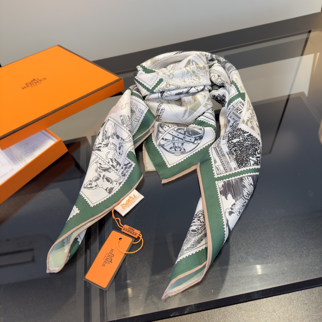 Cheap New Hermes high-quality scarf in 216945, $50 USD- [IB216945] - Replica Hermes Cashmere scarf