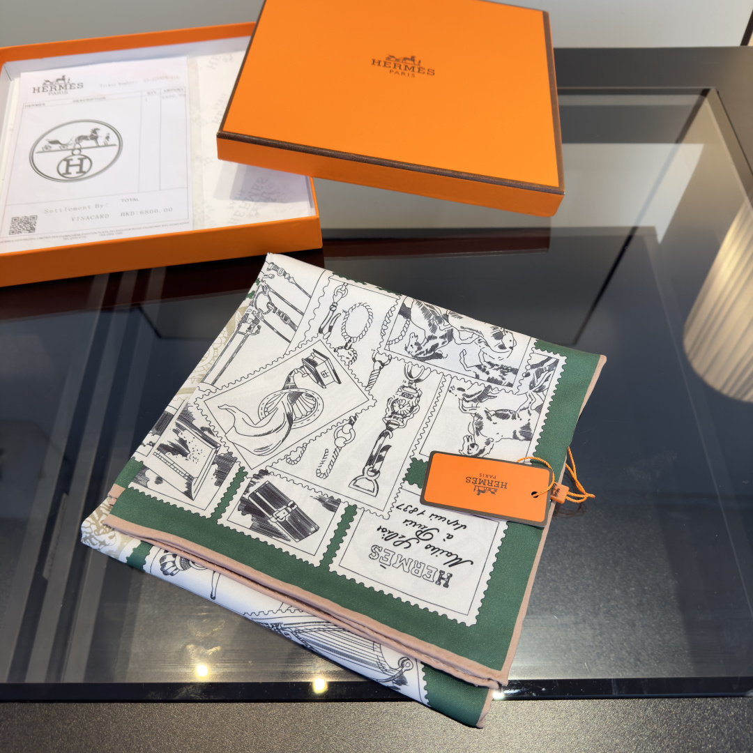 Cheap New Hermes high-quality scarf in 216945, $50 USD- [IB216945] - Replica Hermes Cashmere scarf