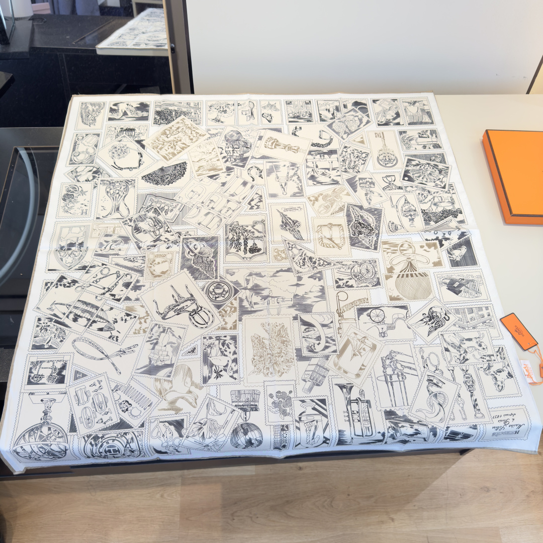 Cheap New Hermes high-quality scarf in 216946, $50 USD- [IB216946] - Replica Hermes Cashmere scarf