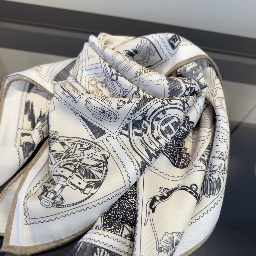 Cheap New Hermes high-quality scarf in 216946, $50 USD- [IB216946] - Replica Hermes Cashmere scarf