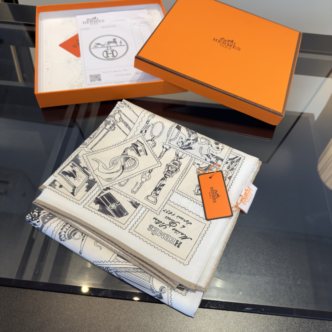 Cheap New Hermes high-quality scarf in 216946, $50 USD- [IB216946] - Replica Hermes Cashmere scarf