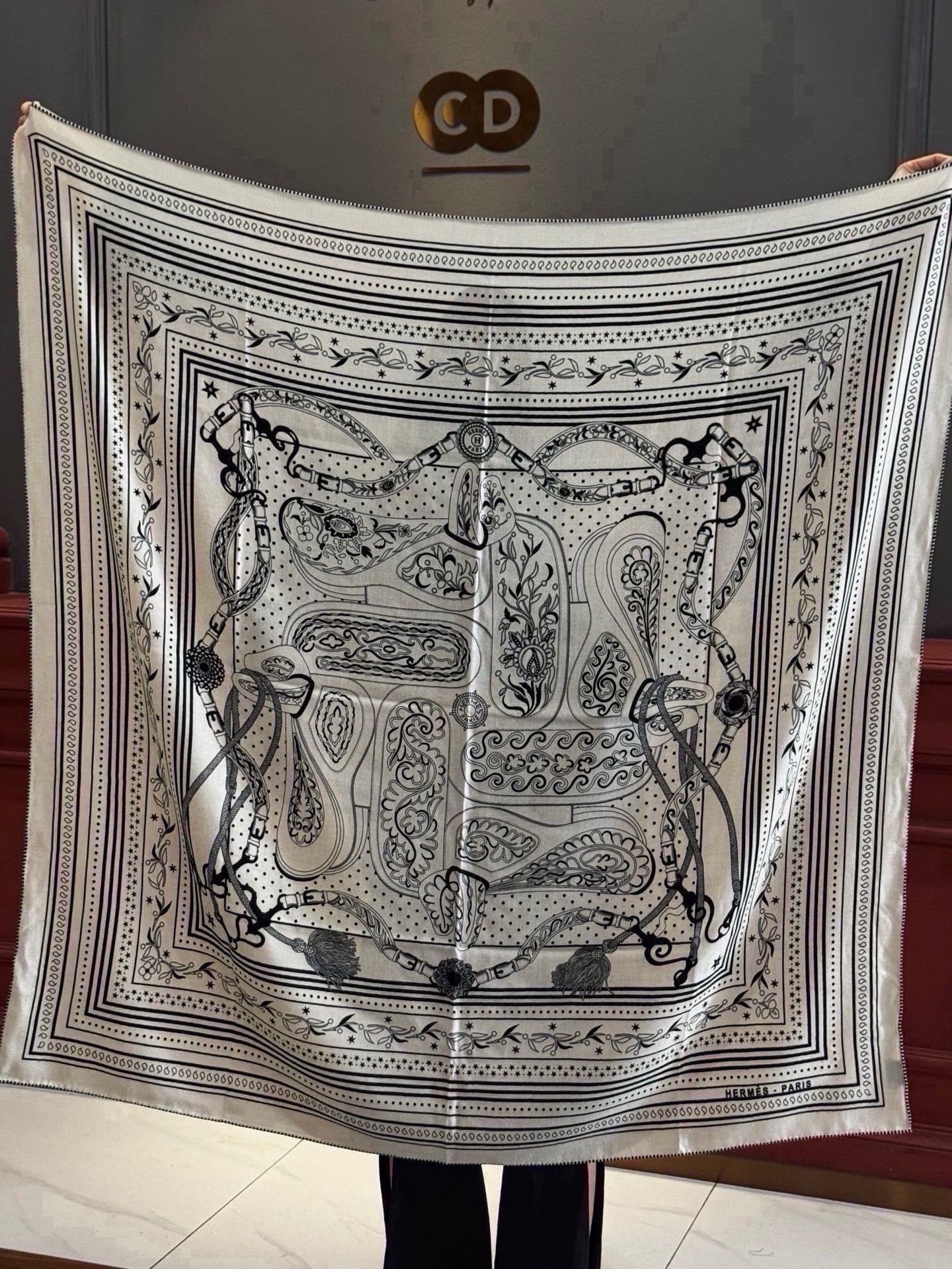 Cheap New Hermes high-quality scarf in 216948, $55 USD- [IB216948] - Replica Hermes Cashmere scarf