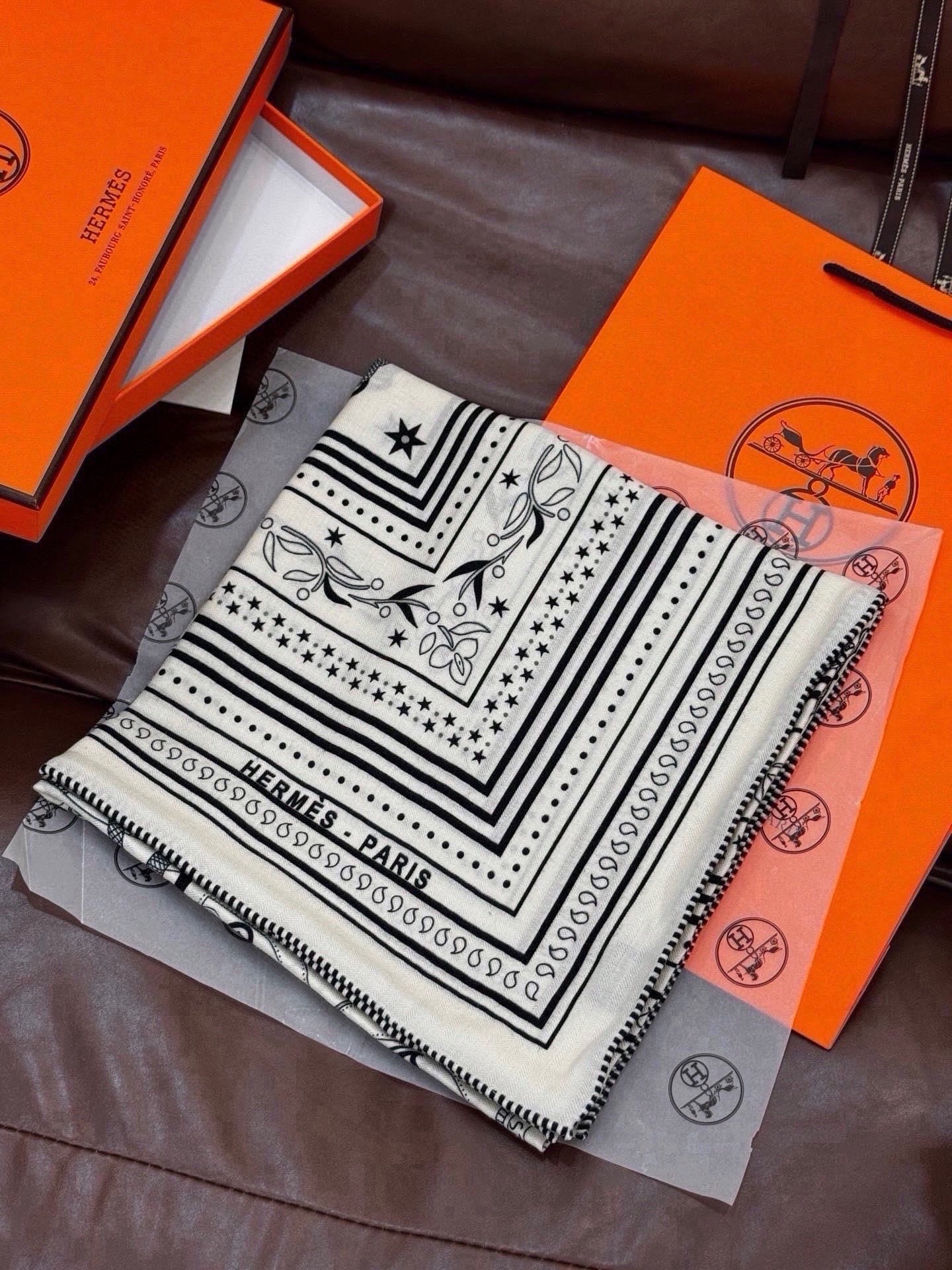 Cheap New Hermes high-quality scarf in 216948, $55 USD- [IB216948] - Replica Hermes Cashmere scarf