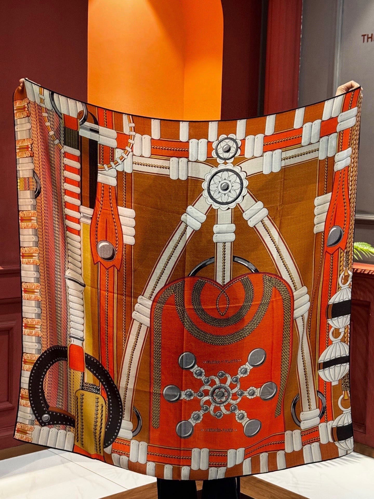 Cheap New Hermes high-quality scarf in 216953, $55 USD- [IB216953] - Replica Hermes Cashmere scarf