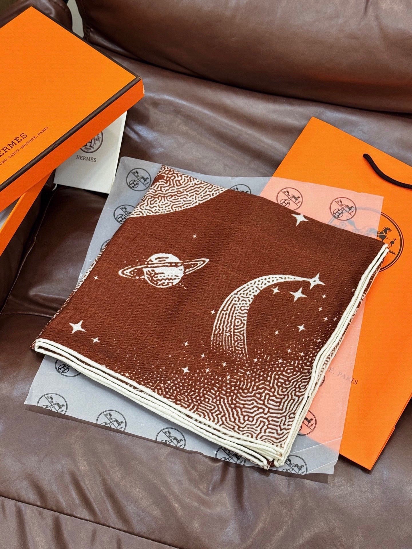 Cheap New Hermes high-quality scarf in 216955, $55 USD- [IB216955] - Replica Hermes Cashmere scarf