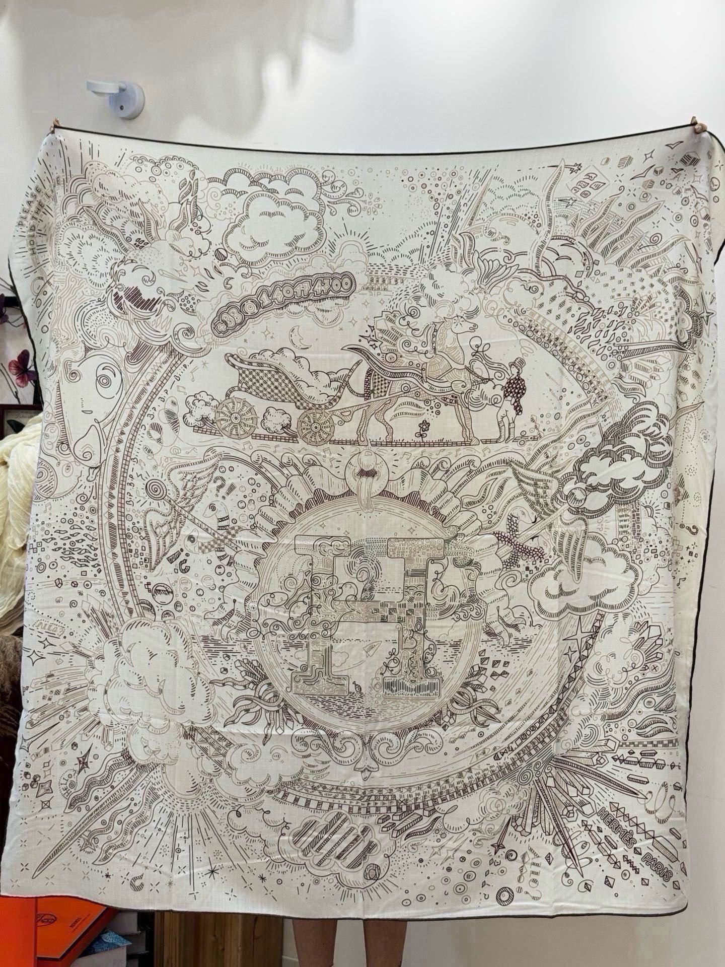 Cheap New Hermes high-quality scarf in 216956, $55 USD- [IB216956] - Replica Hermes Cashmere scarf