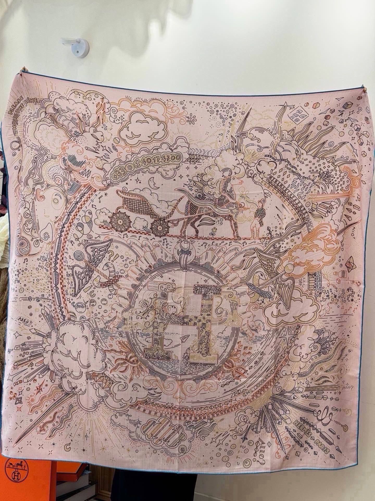 Cheap New Hermes high-quality scarf in 216958, $55 USD- [IB216958] - Replica Hermes Cashmere scarf