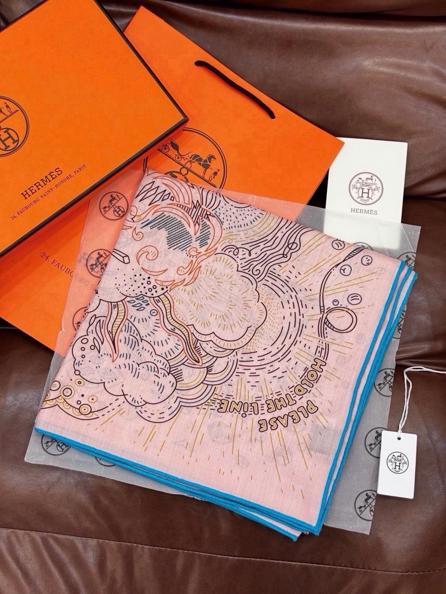 Cheap New Hermes high-quality scarf in 216958, $55 USD- [IB216958] - Replica Hermes Cashmere scarf