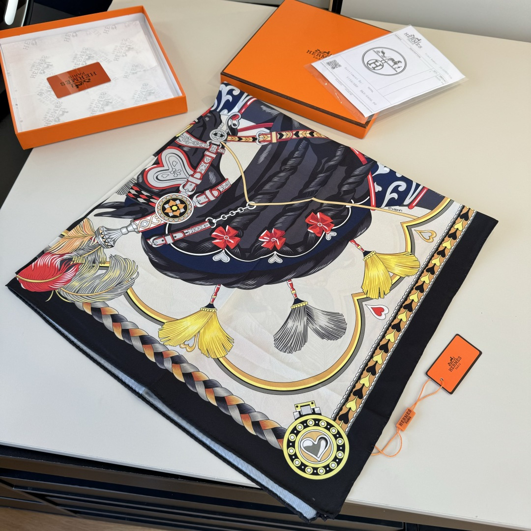 Cheap New Hermes high-quality scarf in 216966, $55 USD- [IB216966] - Replica Hermes Cashmere scarf