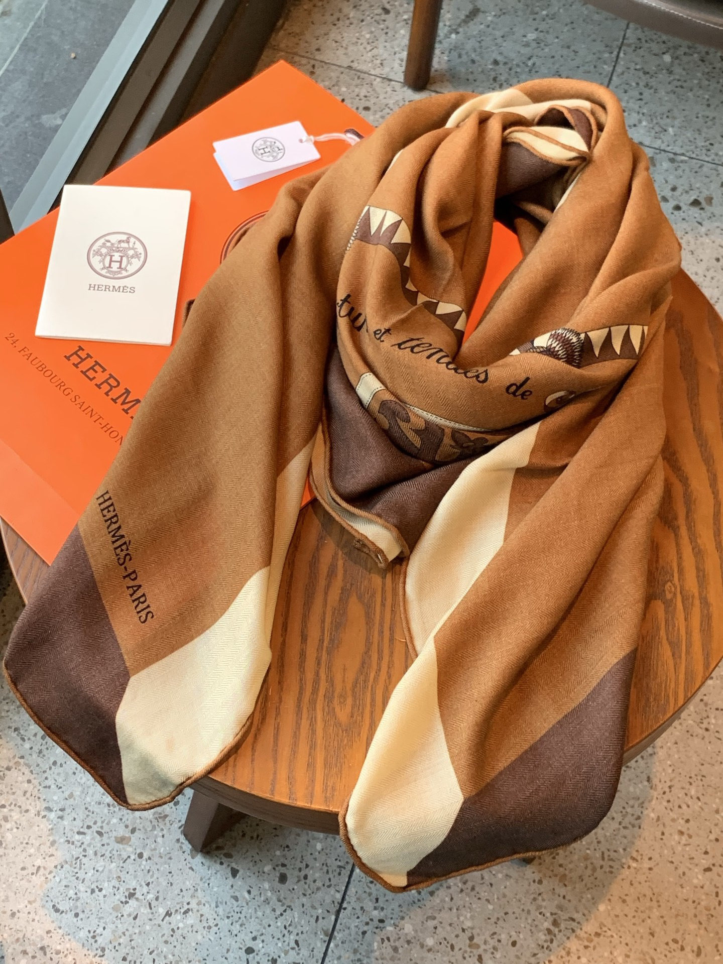 Cheap New Hermes high-quality scarf in 216976, $55 USD- [IB216976] - Replica Hermes Cashmere scarf
