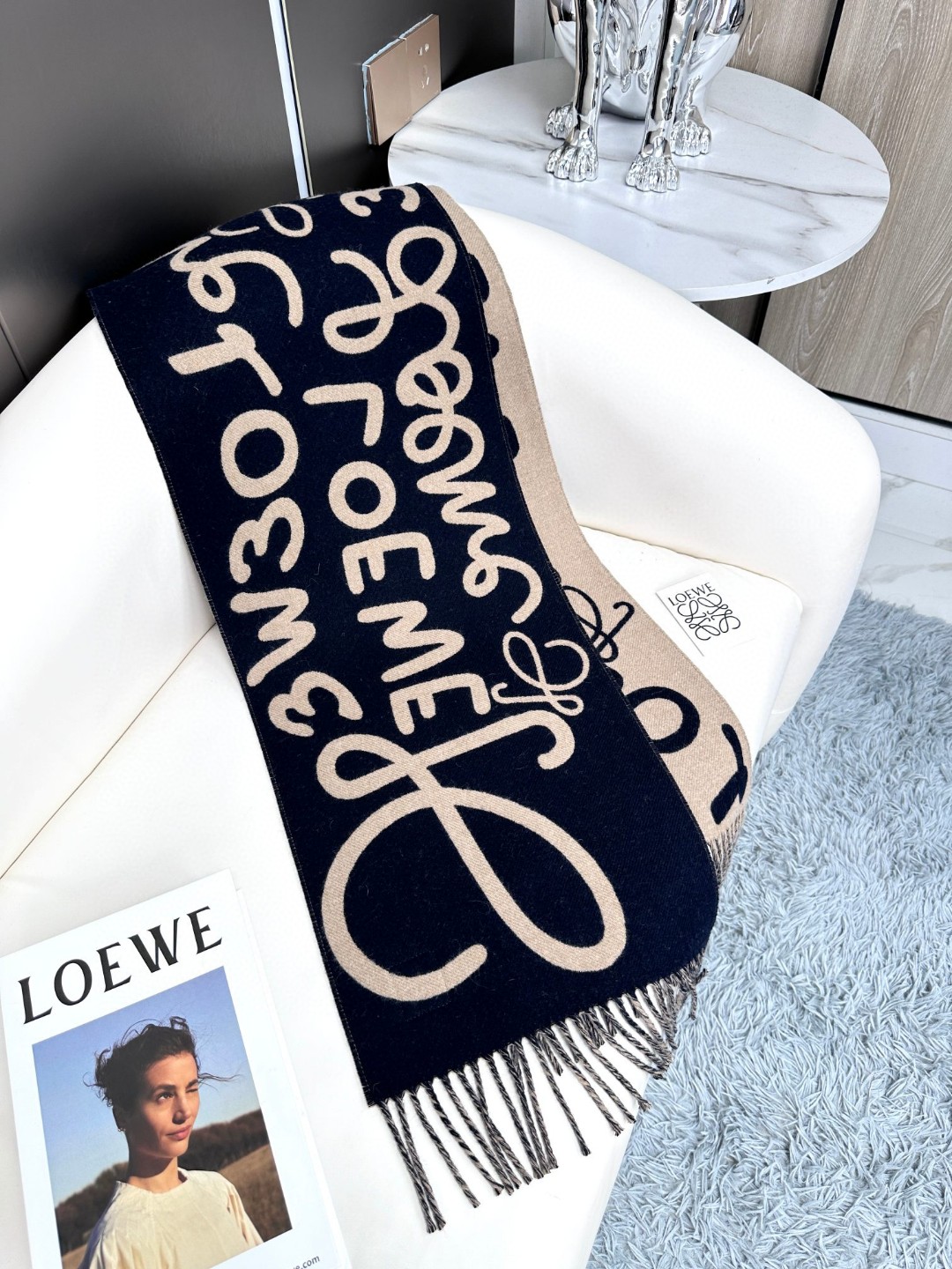 Cheap New Loewe high-quality scarf in 216977, $55 USD- [IB216977] - Replica Loewe Scarf