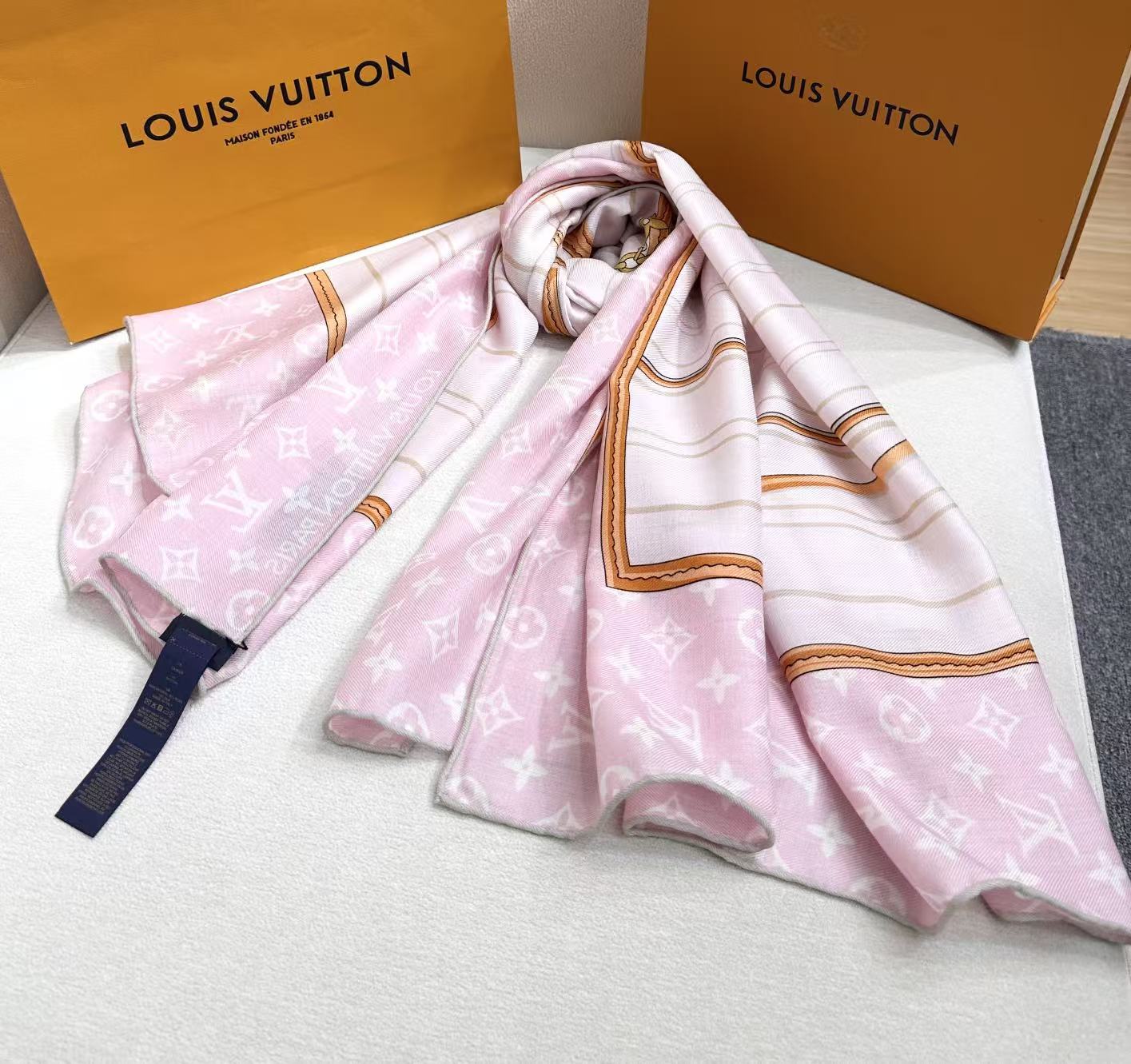Cheap New Louis Vuitton high-quality scarf in 217006, $55 USD- [IB217006] - Replica Louis Vuitton Lightweight Scarf