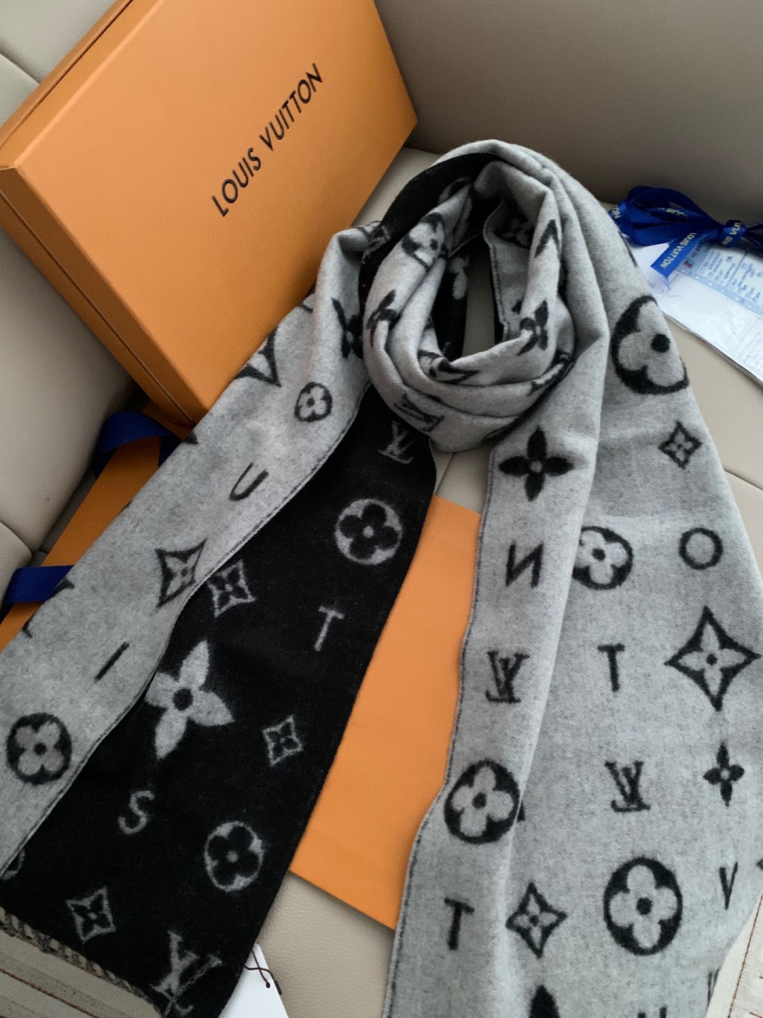 Cheap New Louis Vuitton high-quality scarf in 217014, $50 USD- [IB217014] - Replica Louis Vuitton Cashmere Scarf