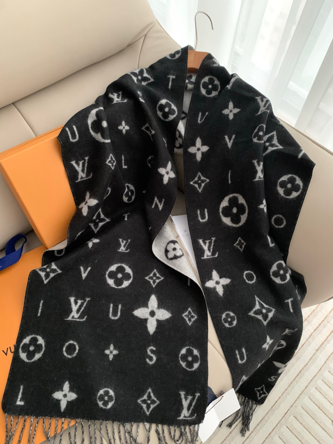Cheap New Louis Vuitton high-quality scarf in 217014, $50 USD- [IB217014] - Replica Louis Vuitton Cashmere Scarf