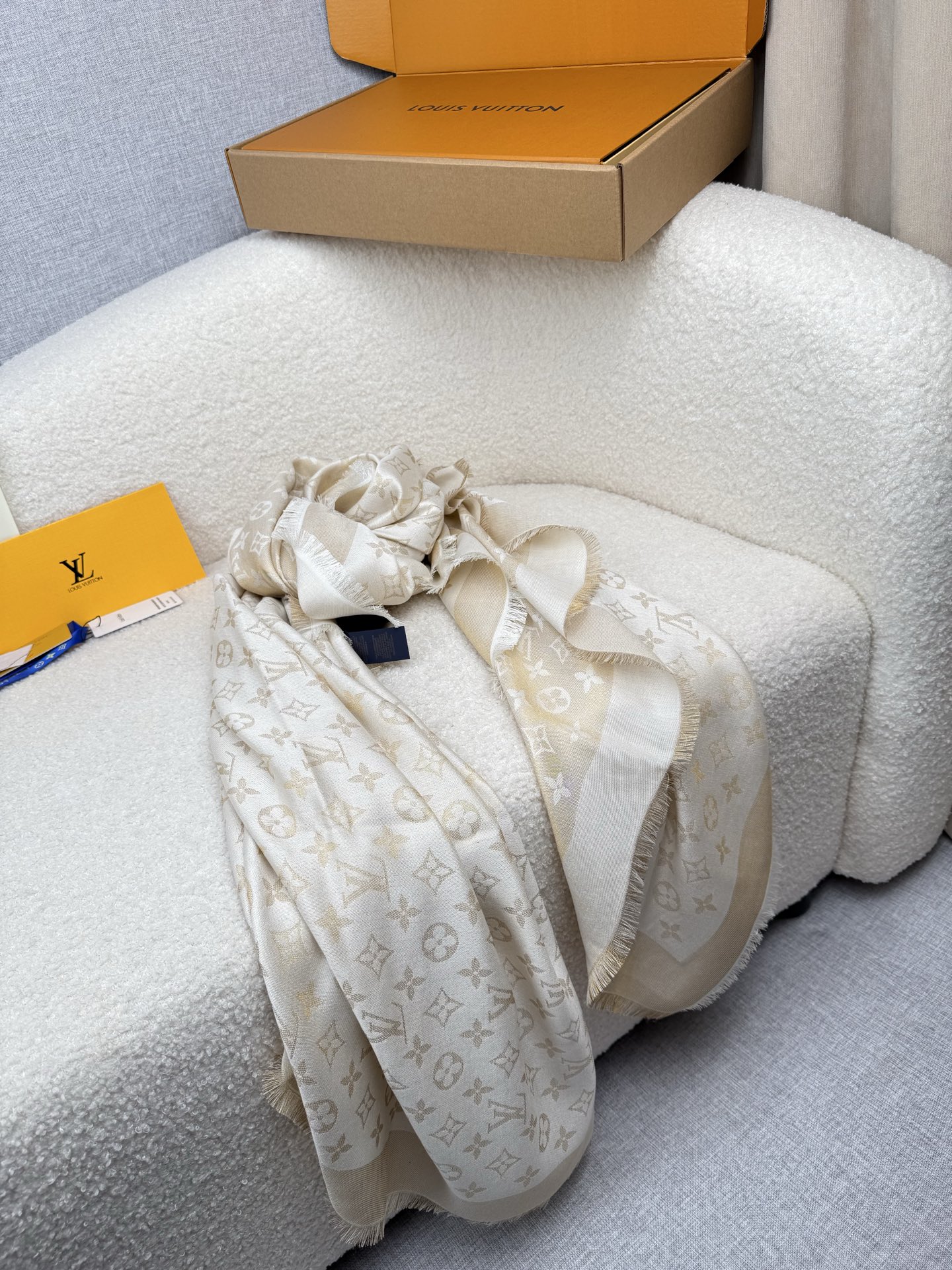Cheap New Louis Vuitton high-quality scarf in 217021, $60 USD- [IB217021] - Replica Louis Vuitton Cashmere Scarf