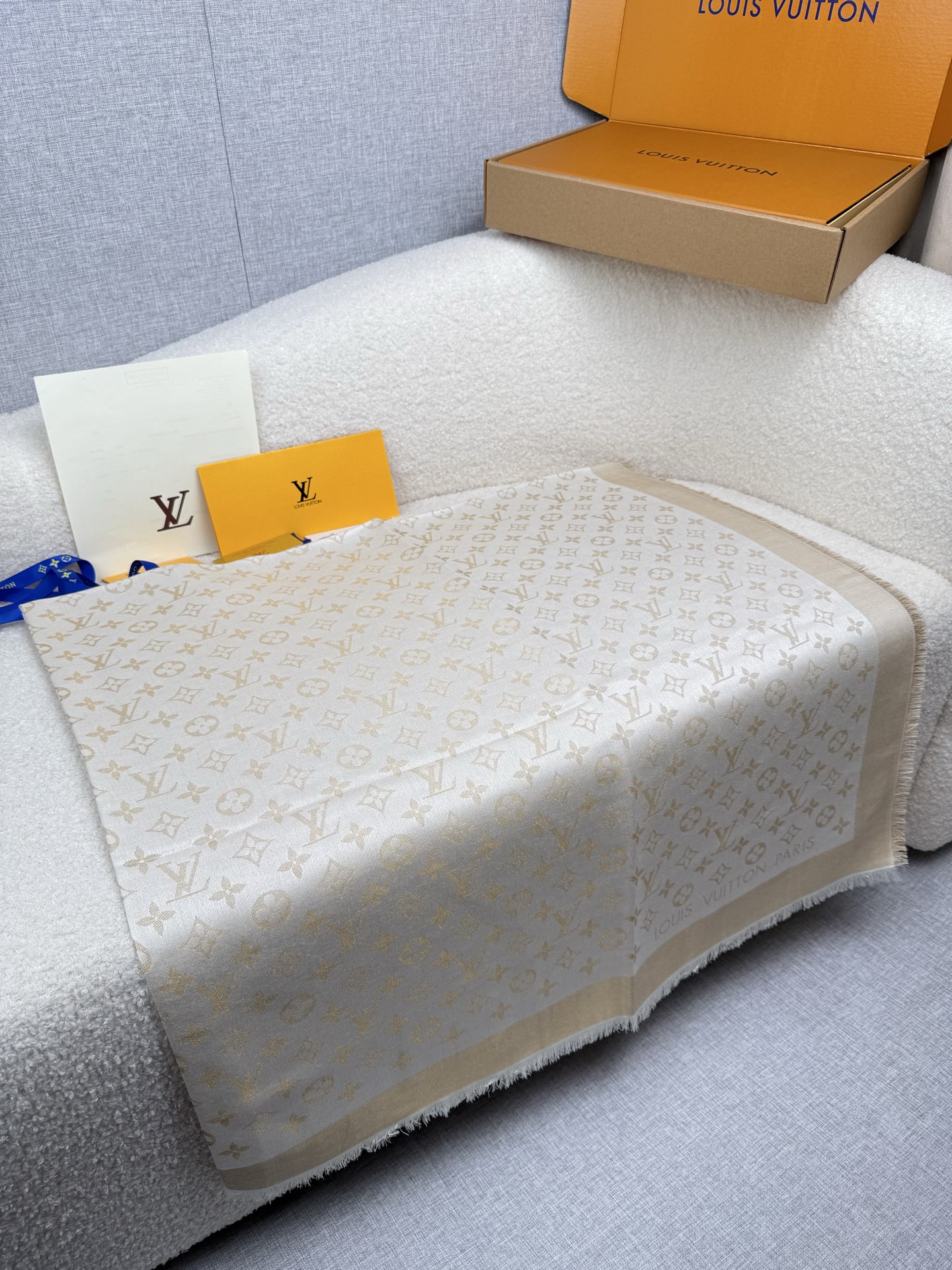 Cheap New Louis Vuitton high-quality scarf in 217021, $60 USD- [IB217021] - Replica Louis Vuitton Cashmere Scarf