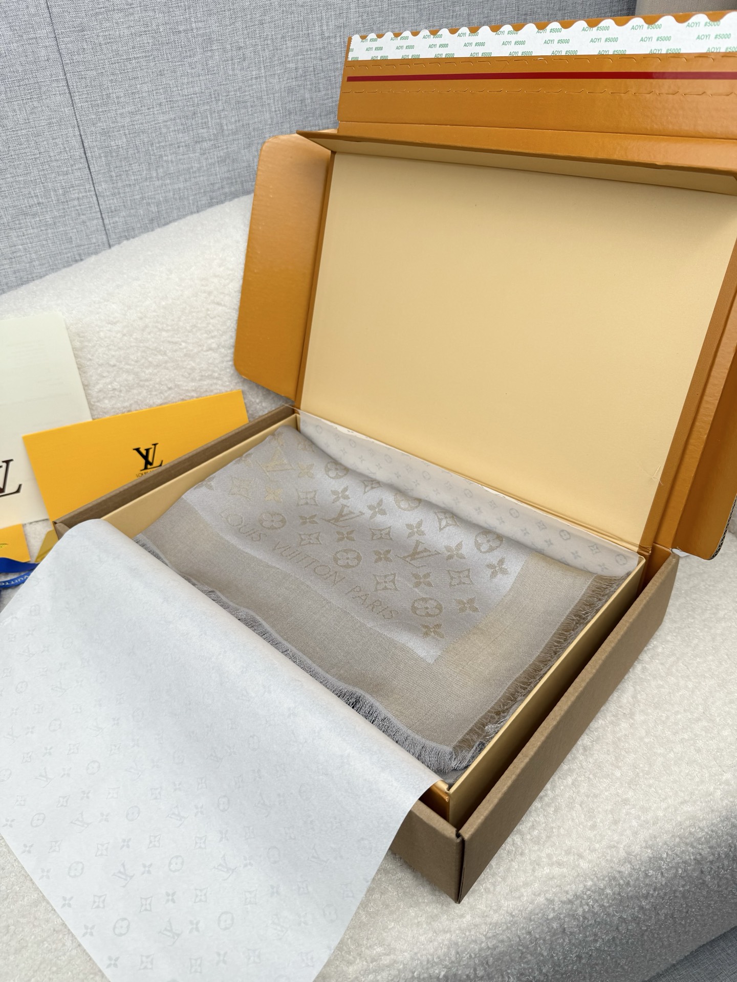Cheap New Louis Vuitton high-quality scarf in 217022, $60 USD- [IB217022] - Replica Louis Vuitton Cashmere Scarf