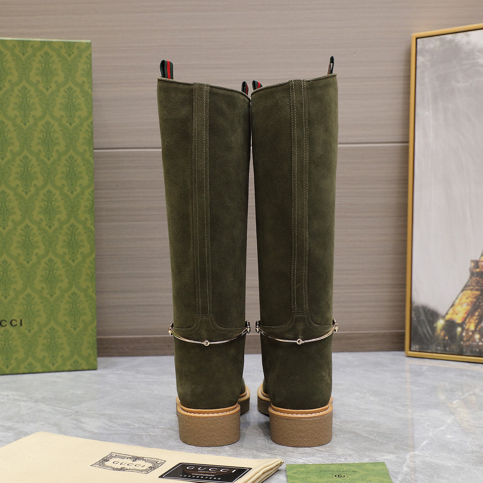 Cheap Gucci Boots For Women in 217040, $160 USD- [IB217040] - Replica Gucci Boots For Women