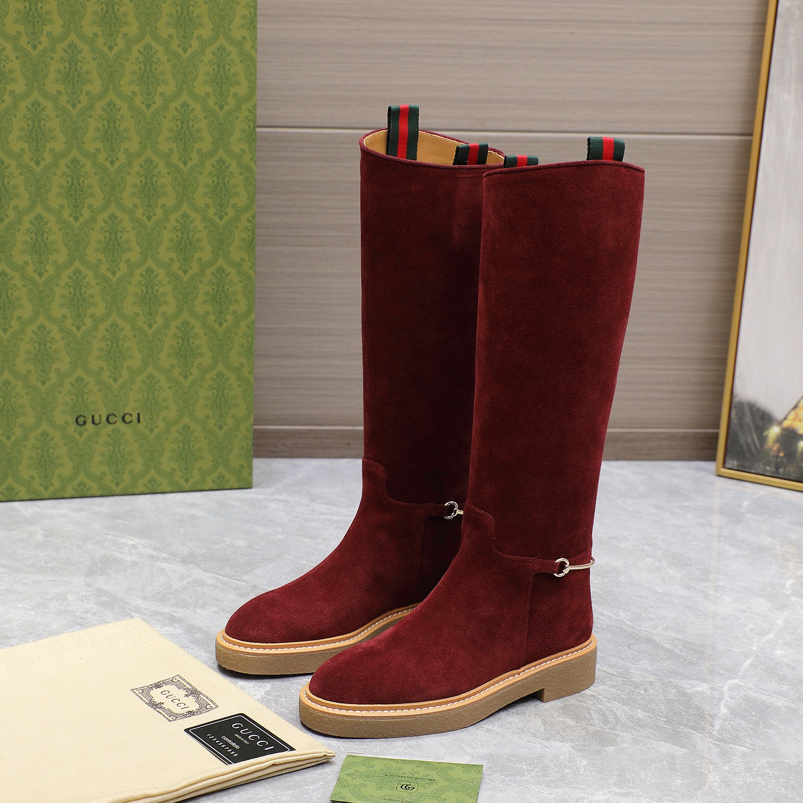 Cheap Gucci Boots For Women in 217045, $160 USD- [IB217045] - Replica Gucci Boots For Women