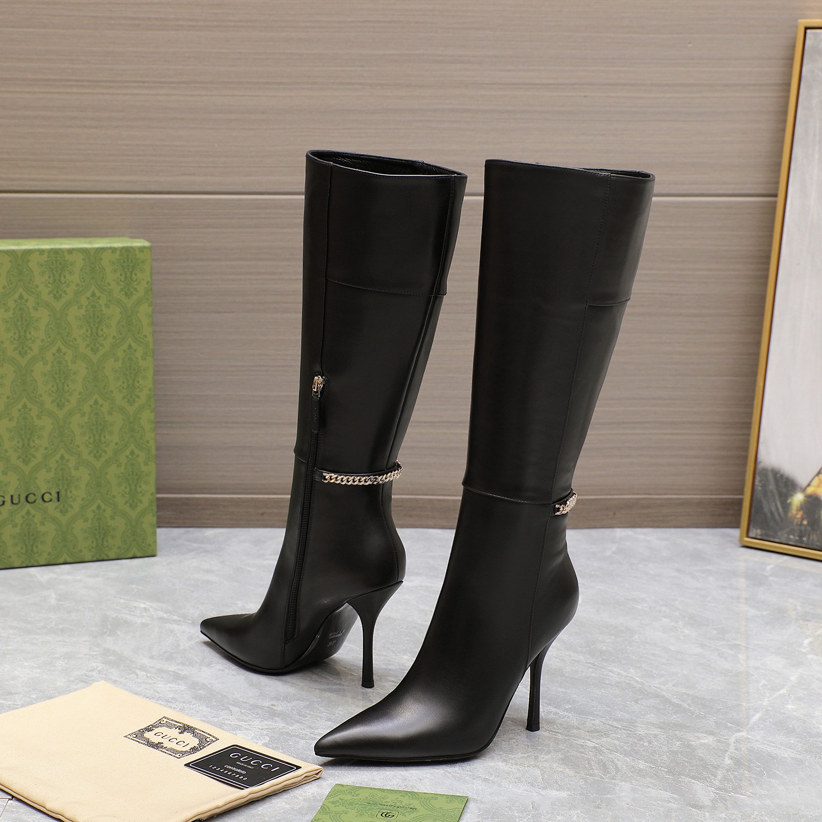 Cheap Gucci Boots For Women in 217046, $160 USD- [IB217046] - Replica Gucci Boots For Women