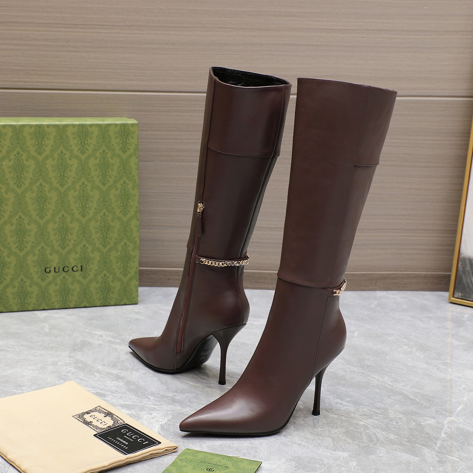 Cheap Gucci Boots For Women in 217047, $160 USD- [IB217047] - Replica Gucci Boots For Women
