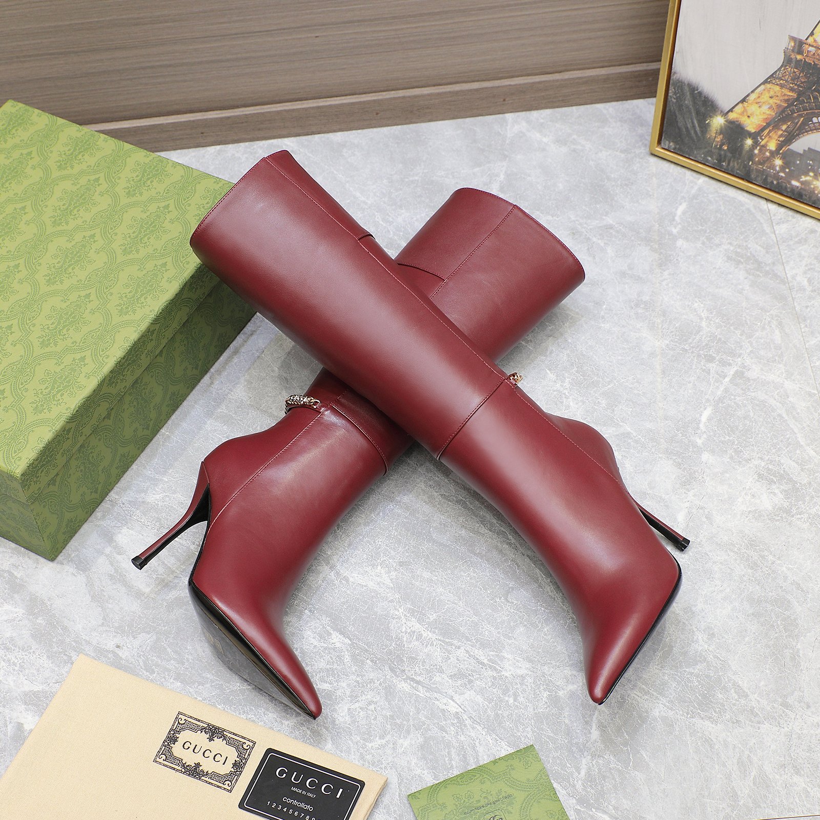 Cheap Gucci Boots For Women in 217048, $160 USD- [IB217048] - Replica Gucci Boots For Women